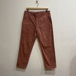 Rag & Bone Garment-Dyed Pink Stretch Chinos